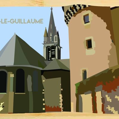 Cartolina in bambù - CM0512 - Regioni della Francia > Paesi della Loira, Regioni della Francia, Regioni della Francia > Paesi della Loira > Sarthe