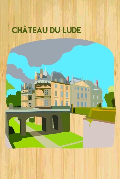 Carte postale en bamboo - CM0516 - Régions de France > Pays de la Loire, Régions de France, Régions de France > Pays de la Loire > Sarthe