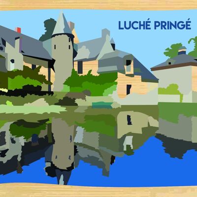 Carte postale en bamboo - CM0519 - Régions de France > Pays de la Loire, Régions de France, Régions de France > Pays de la Loire > Sarthe