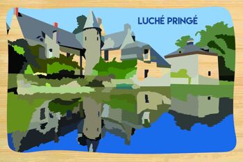 Carte postale en bamboo - CM0519 - Régions de France > Pays de la Loire, Régions de France, Régions de France > Pays de la Loire > Sarthe