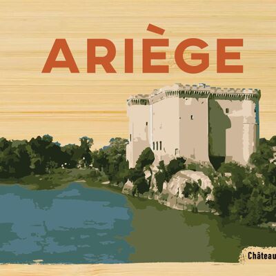 Carte postale en bamboo - TK0532 - Régions de France > Midi-Pyrénées > Ariège, Régions de France > Midi-Pyrénées, Régions de France