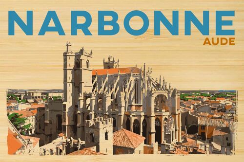 Carte postale en bamboo - TK0541 - Régions de France > Languedoc-Roussillon > Aude, Régions de France > Languedoc-Roussillon, Régions de France