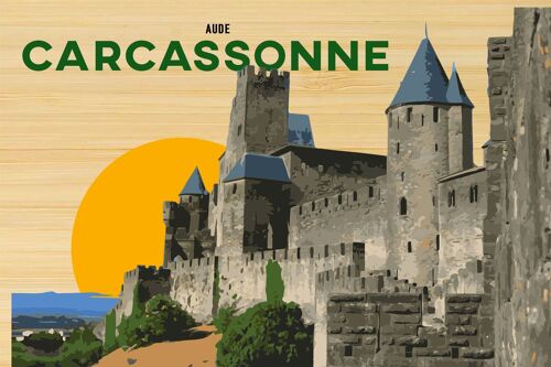 Carte postale en bamboo - TK0542 - Régions de France > Languedoc-Roussillon > Aude, Régions de France > Languedoc-Roussillon, Régions de France