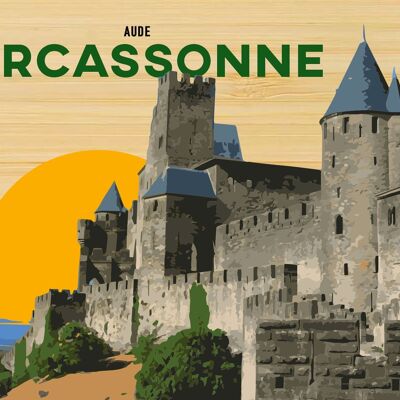 Carte postale en bamboo - TK0542 - Régions de France > Languedoc-Roussillon > Aude, Régions de France > Languedoc-Roussillon, Régions de France