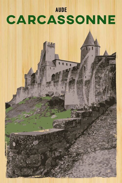 Carte postale en bamboo - TK0547 - Régions de France > Languedoc-Roussillon > Aude, Régions de France > Languedoc-Roussillon, Régions de France