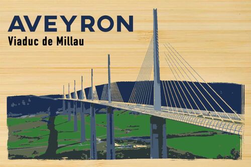 Carte postale en bamboo - TK0552 - Régions de France > Midi-Pyrénées > Aveyron, Régions de France > Midi-Pyrénées, Régions de France