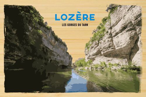 Carte postale en bamboo - TK0561 - Régions de France > Languedoc-Roussillon, Régions de France > Languedoc-Roussillon > Lozère, Régions de France