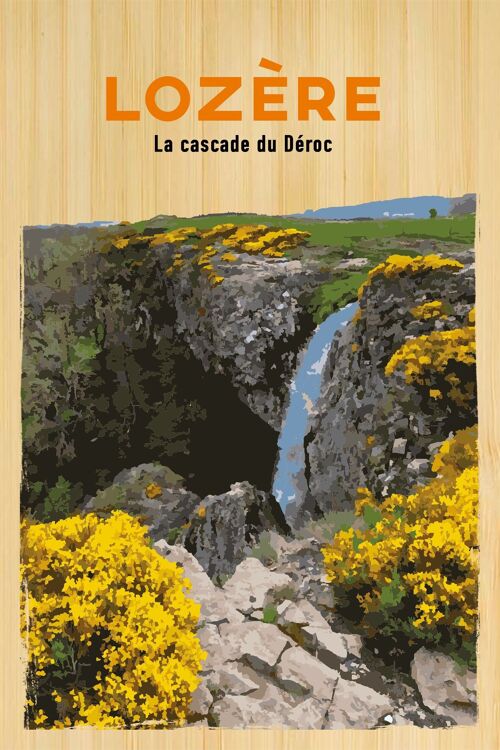 Carte postale en bamboo - TK0566 - Régions de France > Languedoc-Roussillon, Régions de France > Languedoc-Roussillon > Lozère, Régions de France