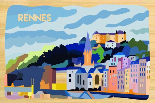 Carte postale en bamboo - CM0588 - Régions de France > Bretagne, Régions de France > Bretagne > Ille et Vilaine, Régions de France