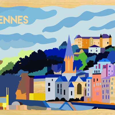Bambuspostkarte - CM0588 - Regionen Frankreichs > Bretagne, Regionen Frankreichs > Bretagne > Ille et Vilaine, Regionen Frankreichs