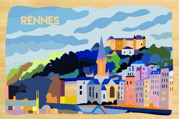 Carte postale en bamboo - CM0588 - Régions de France > Bretagne, Régions de France > Bretagne > Ille et Vilaine, Régions de France
