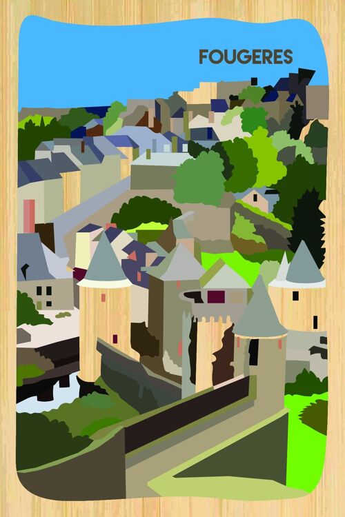 Carte postale en bamboo - CM0593 - Régions de France > Bretagne, Régions de France > Bretagne > Ille et Vilaine, Régions de France