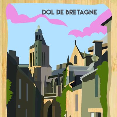 Carte postale en bamboo - CM0595 - Régions de France > Bretagne, Régions de France > Bretagne > Ille et Vilaine, Régions de France
