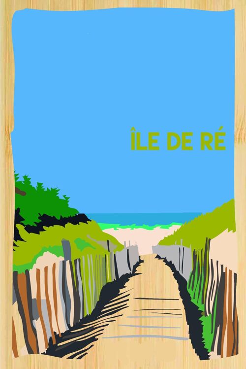 Carte postale en bamboo - CM0599 - Régions de France > Poitou-Charentes > Charente Maritime, Régions de France > Poitou-Charentes, Régions de France