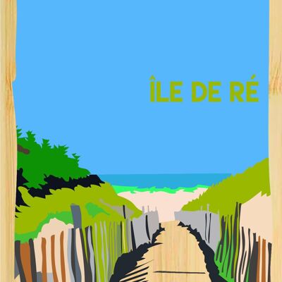 Carte postale en bamboo - CM0599 - Régions de France > Poitou-Charentes > Charente Maritime, Régions de France > Poitou-Charentes, Régions de France