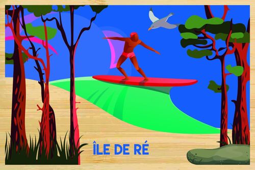 Carte postale en bamboo - CM0601 - Régions de France > Poitou-Charentes > Charente Maritime, Régions de France > Poitou-Charentes, Régions de France