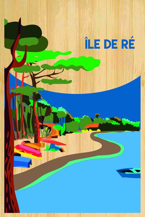 Carte postale en bamboo - CM0603 - Régions de France > Poitou-Charentes > Charente Maritime, Régions de France > Poitou-Charentes, Régions de France