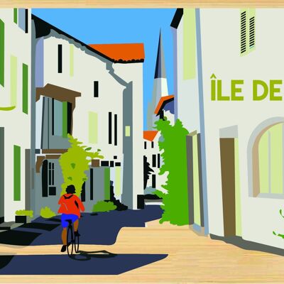 Carte postale en bamboo - CM0605 - Régions de France > Poitou-Charentes > Charente Maritime, Régions de France > Poitou-Charentes, Régions de France