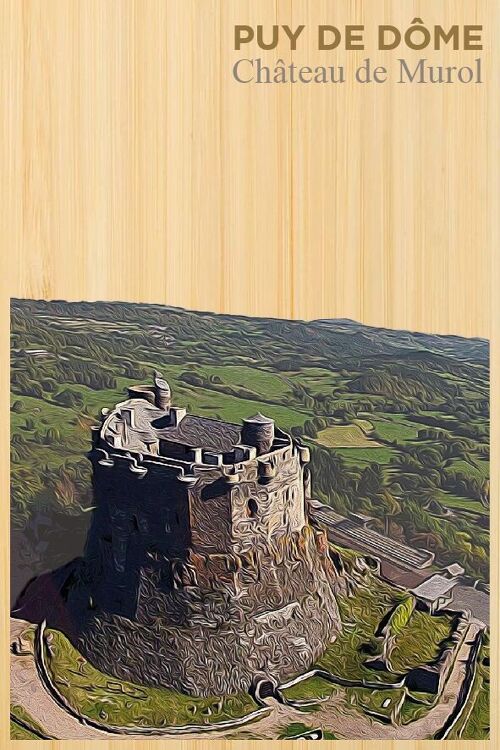 Carte postale en bamboo - DC0668 - Régions de France > Auvergne, Régions de France > Auvergne > Puy de Dôme, Régions de France