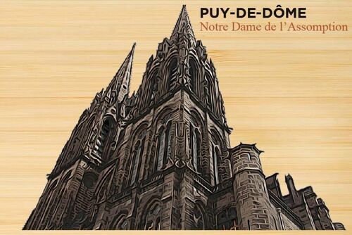 Carte postale en bamboo - DC0667 - Régions de France > Auvergne, Régions de France > Auvergne > Puy de Dôme, Régions de France