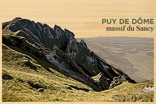 Carte postale en bamboo - DC0671 - Régions de France > Auvergne, Régions de France > Auvergne > Puy de Dôme, Régions de France