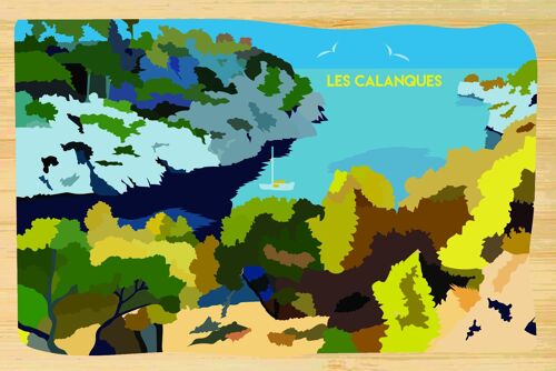 Carte postale en bamboo - CM0687 - Régions de France > Provence-Alpes-Côte d'Azur / PACA > Bouches du Rhône, Régions de France > Provence-Alpes-Côte d'Azur / PACA, Régions de France