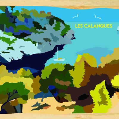 Carte postale en bamboo - CM0687 - Régions de France > Provence-Alpes-Côte d'Azur / PACA > Bouches du Rhône, Régions de France > Provence-Alpes-Côte d'Azur / PACA, Régions de France
