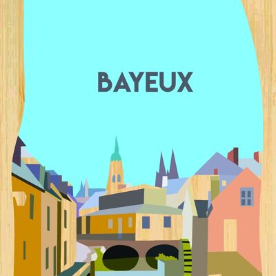 Carte postale en bamboo - CM0694 - Régions de France > Basse-Normandie, Régions de France > Basse-Normandie > Calvados, Régions de France