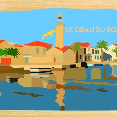 Cartolina in bambù - CM0704 - Regioni della Francia > Linguadoca-Rossiglione > Gard, Regioni della Francia > Linguadoca-Rossiglione, Regioni della Francia