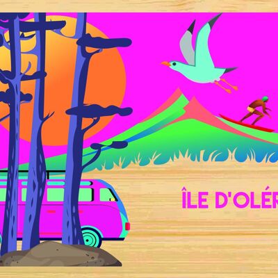 Carte postale en bamboo - CM0718 - Régions de France > Poitou-Charentes > Charente Maritime, Régions de France > Poitou-Charentes, Régions de France