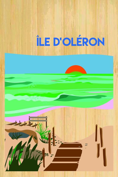 Carte postale en bamboo - CM0724 - Régions de France > Poitou-Charentes > Charente Maritime, Régions de France > Poitou-Charentes, Régions de France