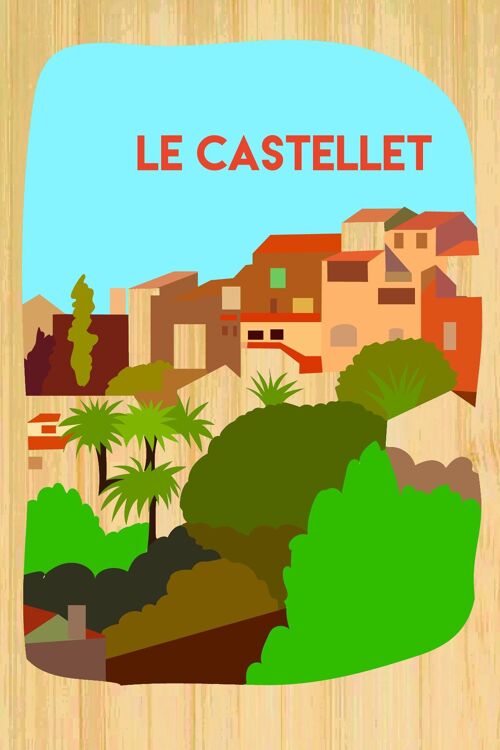 Carte postale en bamboo - CM0729 - Régions de France > Provence-Alpes-Côte d'Azur / PACA, Régions de France, Régions de France > Provence-Alpes-Côte d'Azur / PACA > Var