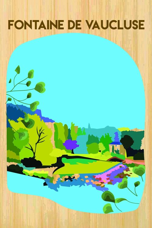 Carte postale en bamboo - CM0742 - Régions de France > Provence-Alpes-Côte d'Azur / PACA, Régions de France, Régions de France > Provence-Alpes-Côte d'Azur / PACA > Vaucluse