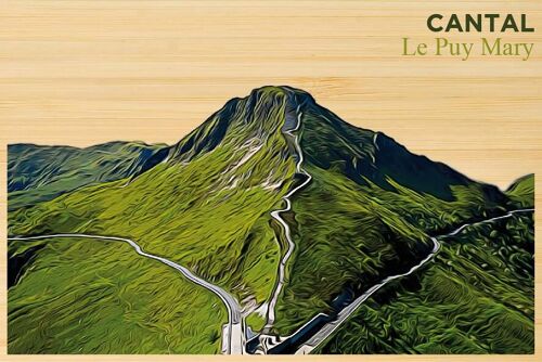 Carte postale en bamboo - DC0752 - Régions de France > Auvergne, Régions de France > Auvergne > Cantal, Régions de France