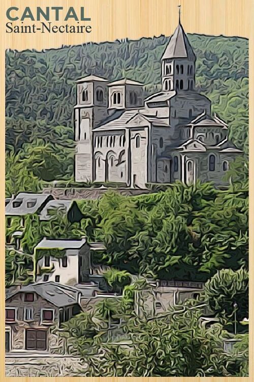Carte postale en bamboo - DC0754 - Régions de France > Auvergne, Régions de France > Auvergne > Cantal, Régions de France