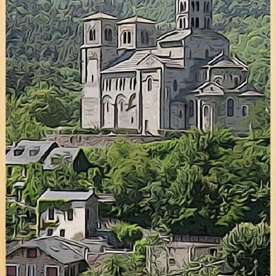 Cartolina bambù - DC0754 - Regioni della Francia > Alvernia, Regioni della Francia > Alvernia > Cantal, Regioni della Francia