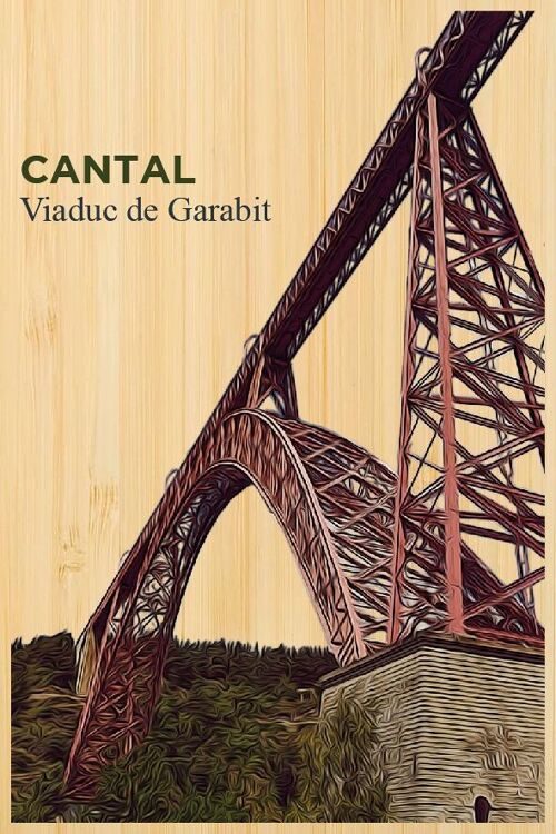 Carte postale en bamboo - DC0756 - Régions de France > Auvergne, Régions de France > Auvergne > Cantal, Régions de France