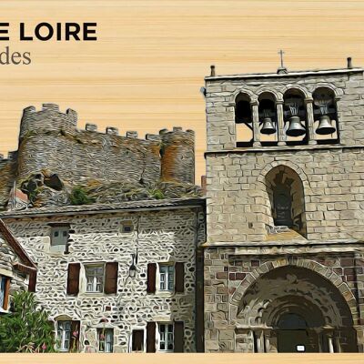 Carte postale en bamboo - DC0758 - Régions de France > Auvergne, Régions de France > Auvergne > Haute Loire, Régions de France