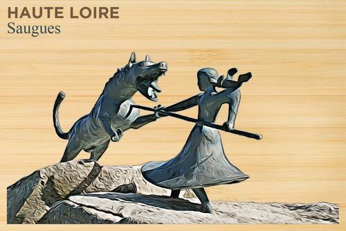 Carte postale en bamboo - DC0757 - Régions de France > Auvergne, Régions de France > Auvergne > Haute Loire, Régions de France