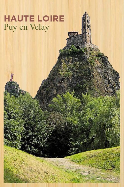 Carte postale en bamboo - DC0764 - Régions de France > Auvergne, Régions de France > Auvergne > Haute Loire, Régions de France