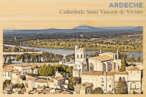 Carte postale en bamboo - DC0794 - Régions de France > Rhône-Alpes > Ardèche, Régions de France, Régions de France > Rhône-Alpes