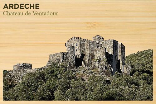Carte postale en bamboo - DC0795 - Régions de France > Rhône-Alpes > Ardèche, Régions de France, Régions de France > Rhône-Alpes