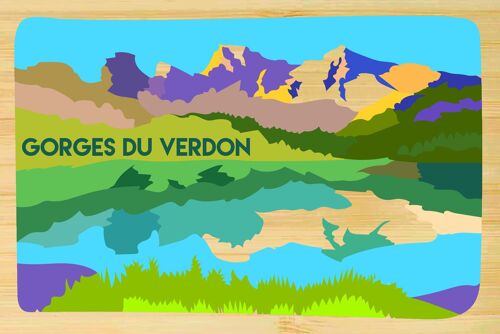 Carte postale en bamboo - CM0806 - Régions de France > Provence-Alpes-Côte d'Azur / PACA > Alpes de Haute Provence, Régions de France > Provence-Alpes-Côte d'Azur / PACA, Régions de France