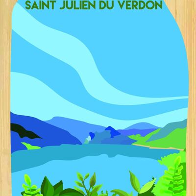 Postal de bambú - CM0812 - Regiones de Francia > Provenza-Alpes-Costa Azul / PACA > Alpes de Alta Provenza, Regiones de Francia > Provenza-Alpes-Costa Azul / PACA, Regiones de Francia
