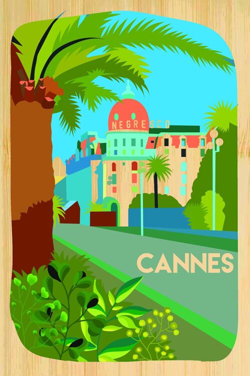 Carte postale en bamboo - CM0819 - Régions de France > Provence-Alpes-Côte d'Azur / PACA > Alpes Maritimes, Régions de France > Provence-Alpes-Côte d'Azur / PACA, Régions de France
