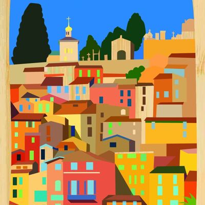 Bambuspostkarte - CM0822 - Regionen Frankreichs > Provence-Alpes-Côte d'Azur / PACA > Alpes Maritimes, Regionen Frankreichs > Provence-Alpes-Côte d'Azur / PACA, Regionen Frankreichs
