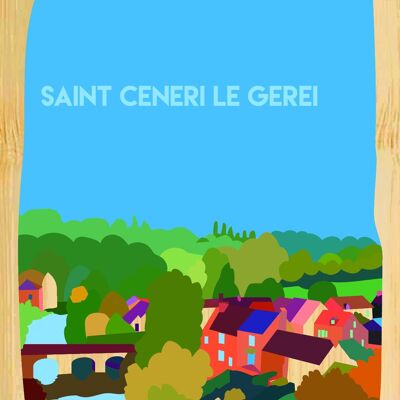 Carte postale en bamboo - CM0841 - Régions de France > Basse-Normandie, Régions de France > Basse-Normandie > Orne, Régions de France