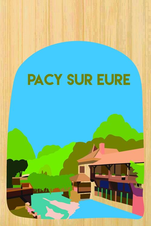 Carte postale en bamboo - CM0854 - Régions de France > Haute-Normandie > Eure, Régions de France > Haute-Normandie, Régions de France