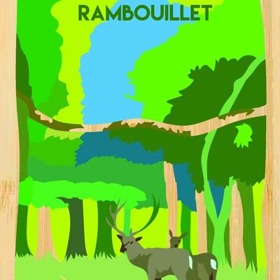 Carte postale en bamboo - CM0878 - Régions de France > Ile-de-France, Régions de France, Régions de France > Ile-de-France > Yvelines