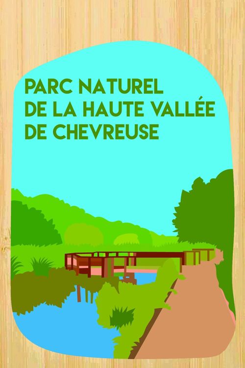 Carte postale en bamboo - CM0879 - Régions de France > Ile-de-France, Régions de France, Régions de France > Ile-de-France > Yvelines